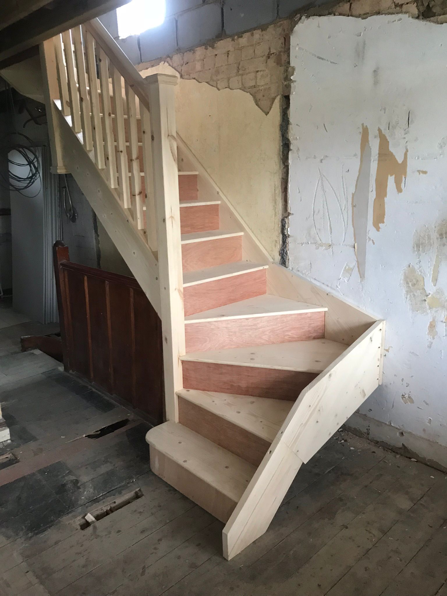 Staircase treads and risers